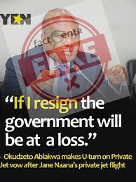 Trending photo of Okudzeto Ablakwa with headline "if I resign the government will be at a loss" is FAKE